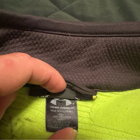 Under Armour Mens Gray Long Sleeve Insulated Jacket Full Zip Large semi-fitted - Picture 6 of 8